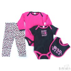 BG18-G: Girl 4 Piece Set (NB-6 Months)